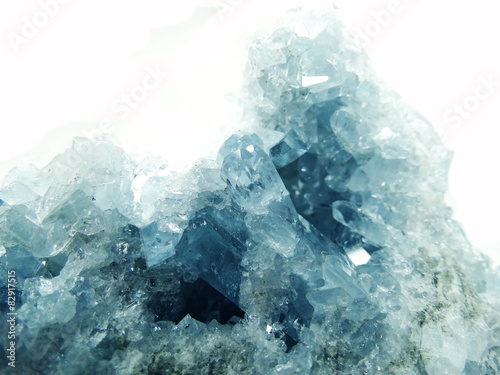 aquamarine geode geological crystals