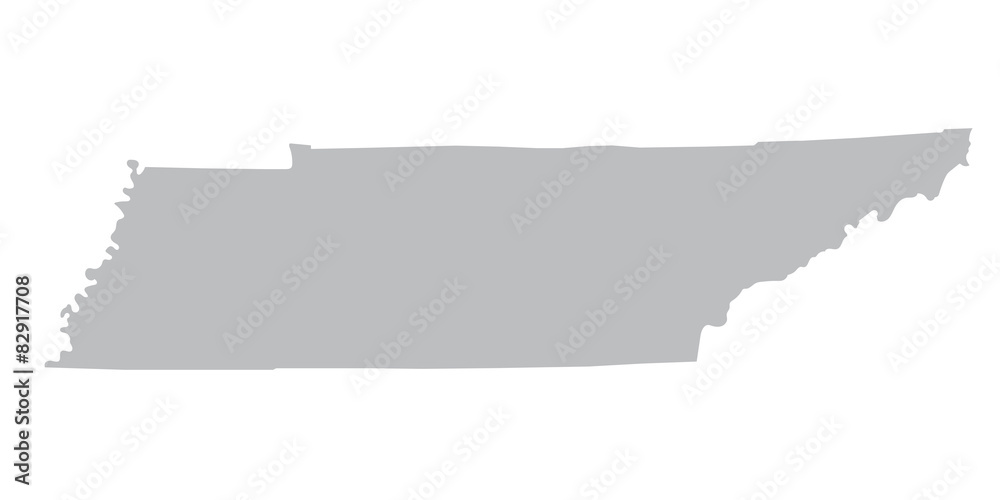 grey map of Tennessee grey map of Tennessee