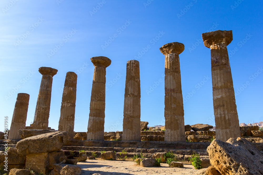 Fototapeta premium Temple of Hercules (or Heracles). Valley of Temples, Agrigento