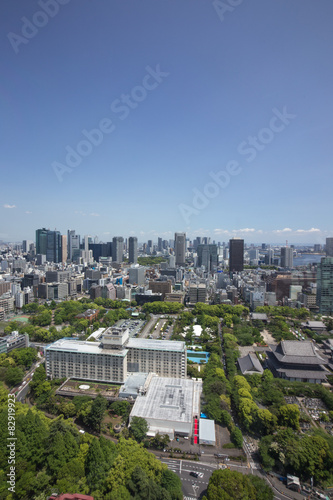 東京タワーからの眺め（海側／汐留方面）