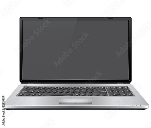 Realistic Vector Laptop