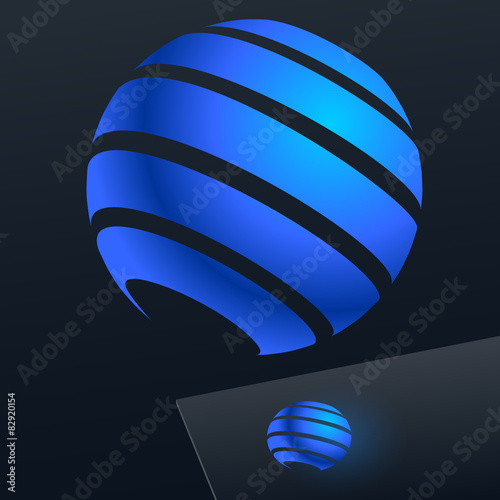 Logotype for Business, Media, Corporation.