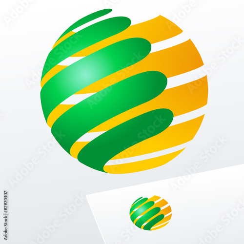 Abstract vector sign. Emblem for Business, Media, Corporation.