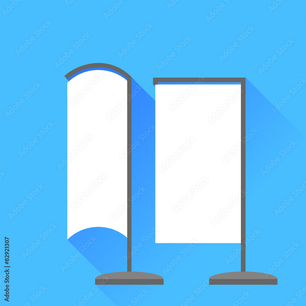 Vertical Beach Banner Icons Vertical Beach Banner Icons