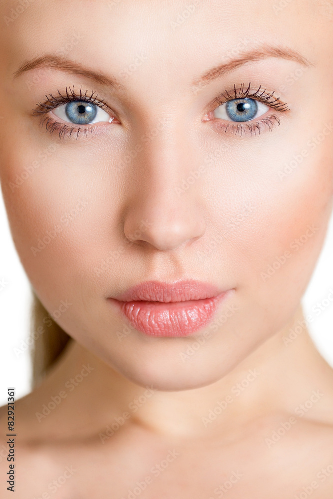 Portrait of a beautiful young woman close-up Portrait of a beautiful young woman close-up