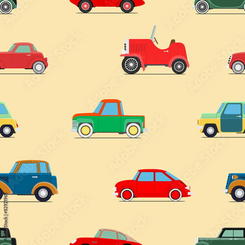 Seamless wallpaper of cars