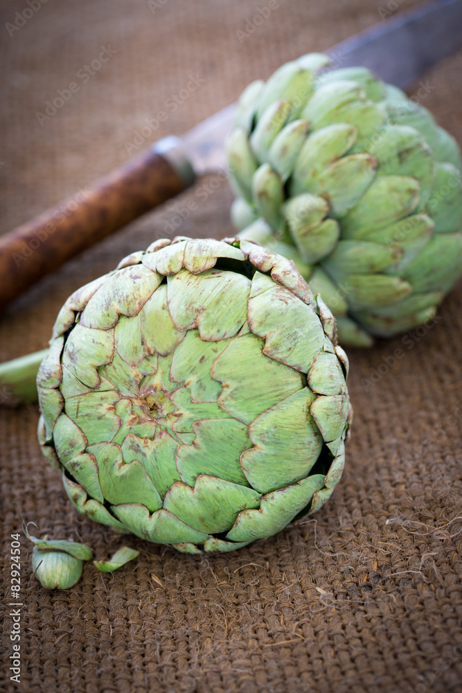 Obraz premium Organic Artichokes