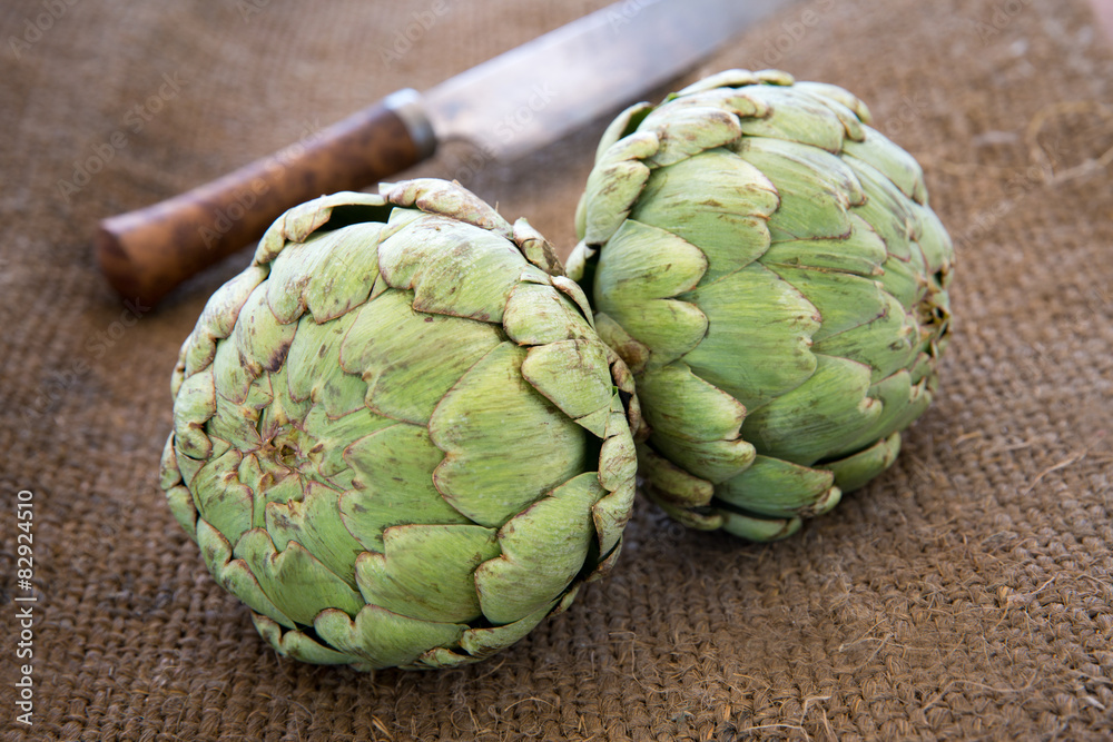 Obraz premium Organic Artichokes