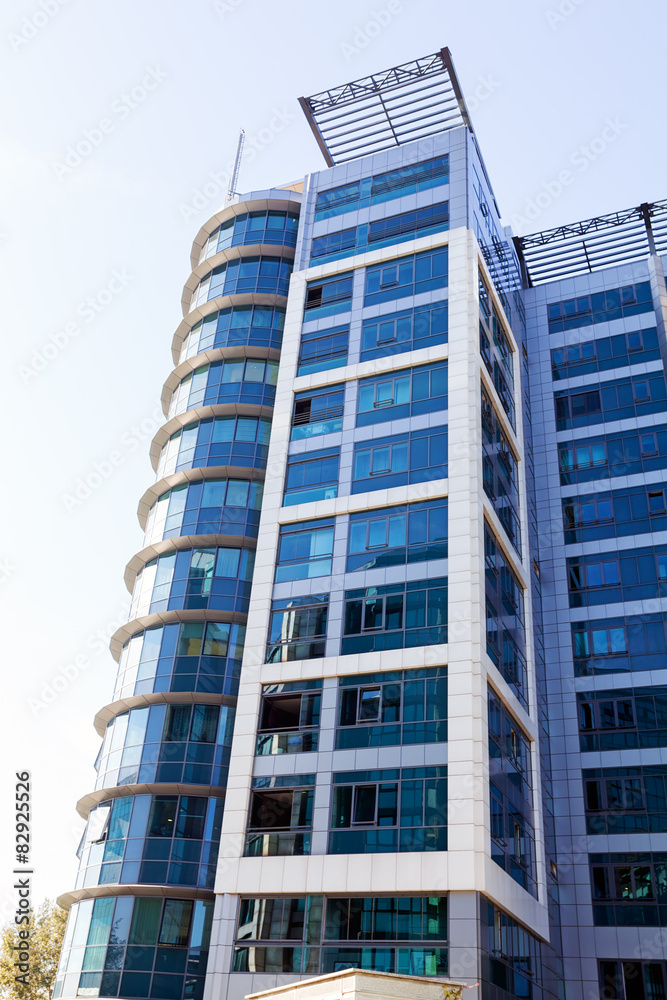 Modern building with glass facade