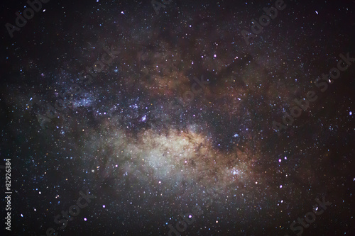The center of the milky way galaxy  Long exposure photograph