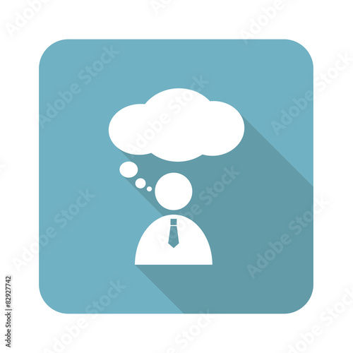 Thinking person icon