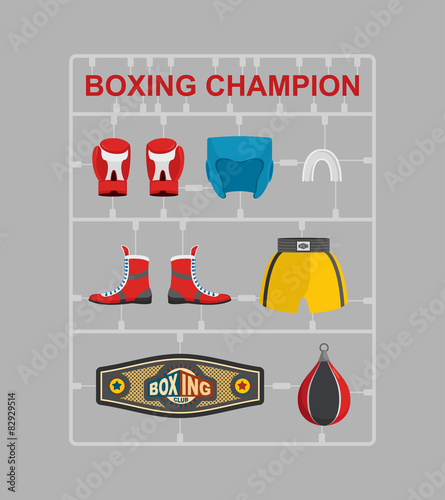 Boxing champion Plastic model kits photo