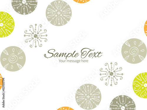 Vector abstract gray and green polka dot backgr horizontal
