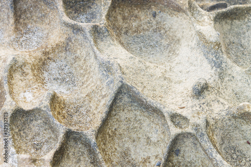 Close Up of rocky shore texture background