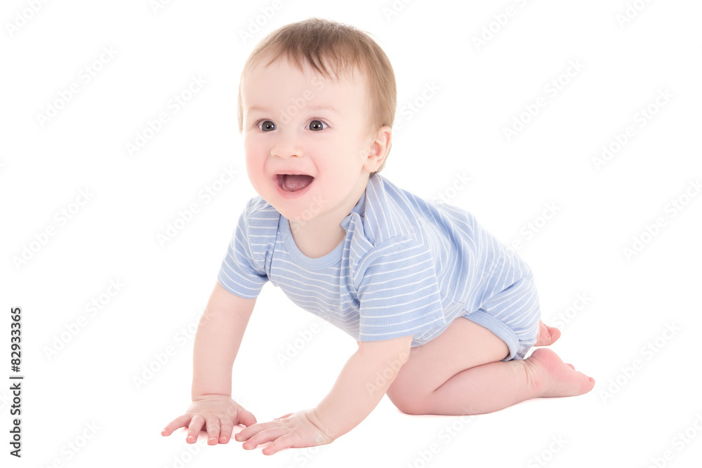 baby boy toddler laughing isolated on white baby boy toddler laughing isolated on white