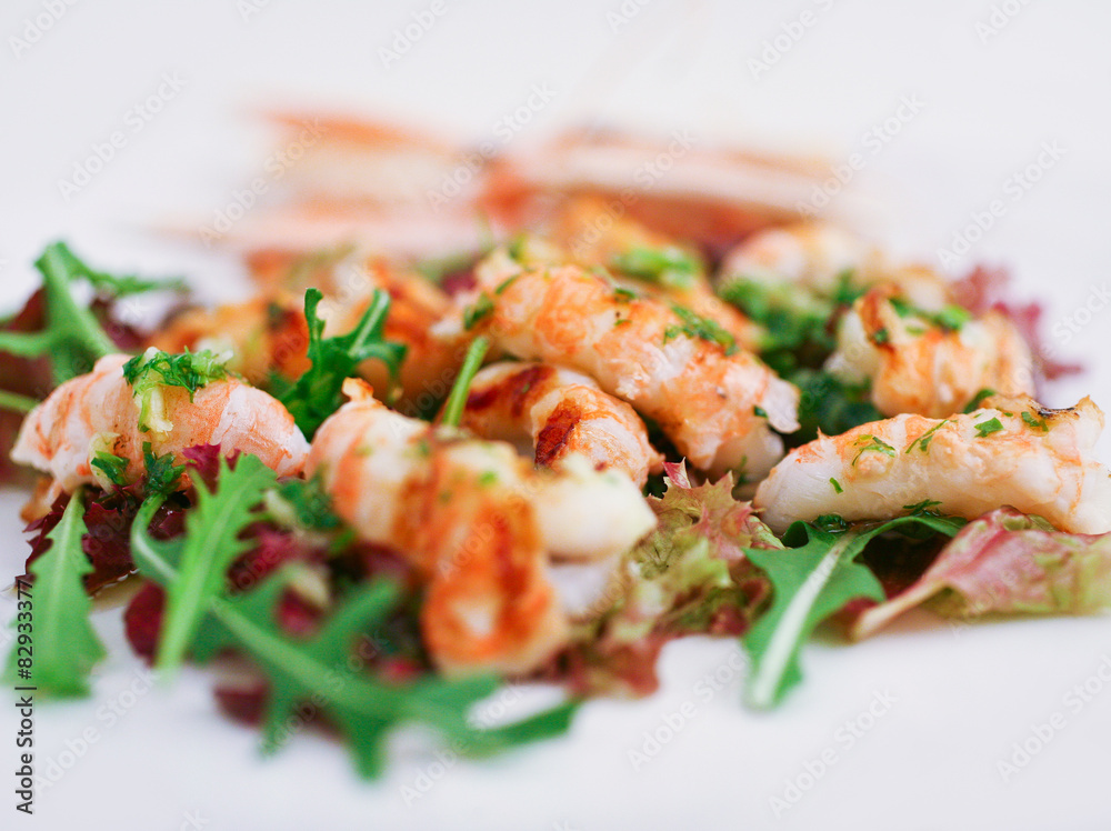 Shrimps salad