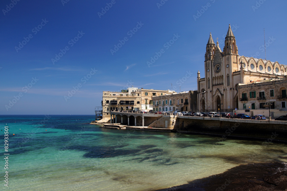 Eglise Notre Dame de Mont Carmel - Balluta Bay - Malte