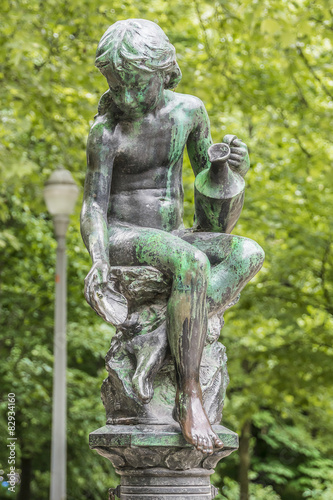 Sculpture in Parc de Bruxelles (Warandepark). Belgium. © dbrnjhrj