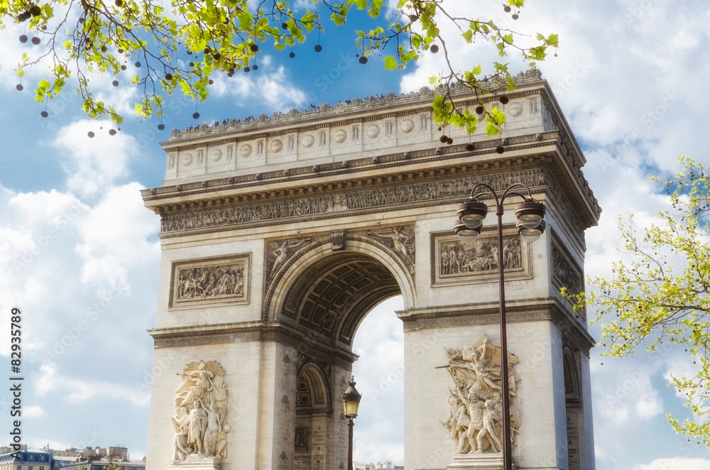 Fototapeta premium Paris Arc de Triomphe