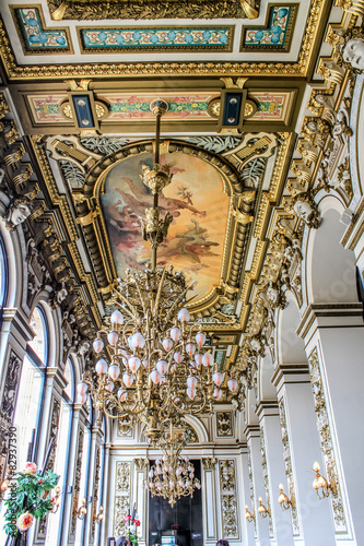 Fotografia Plafond de la Salle de réception de l'opéra de Lyon