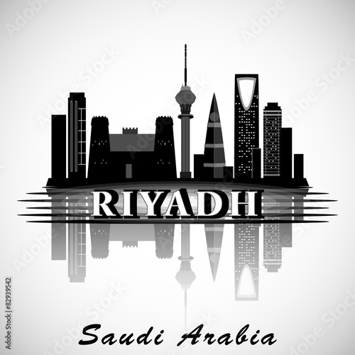 Modern Riyadh City Skyline Design. Saudi Arabia