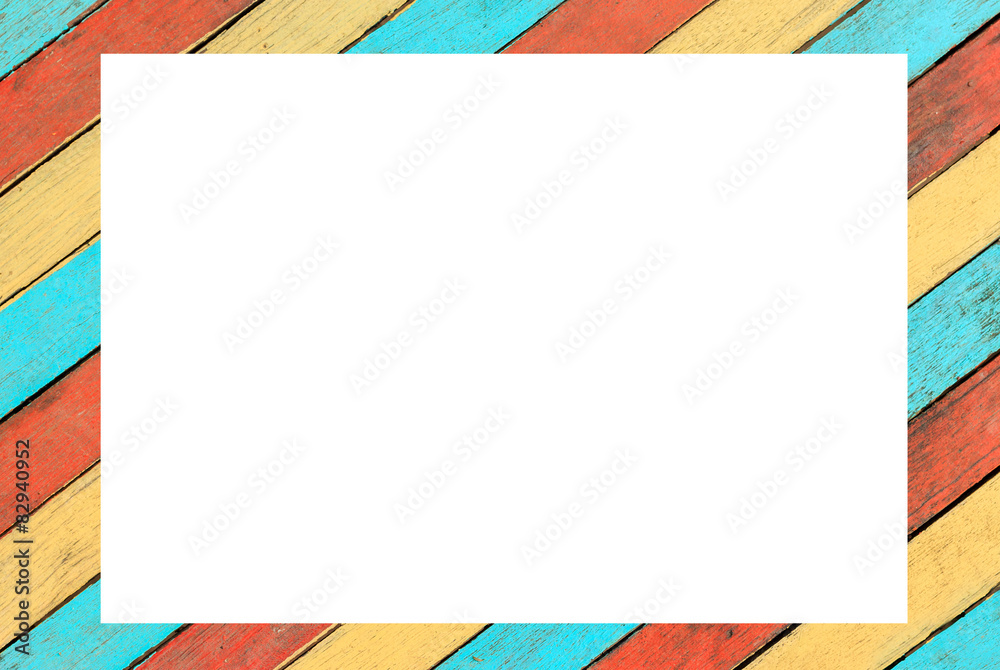 Obraz premium frame of old wooden fence