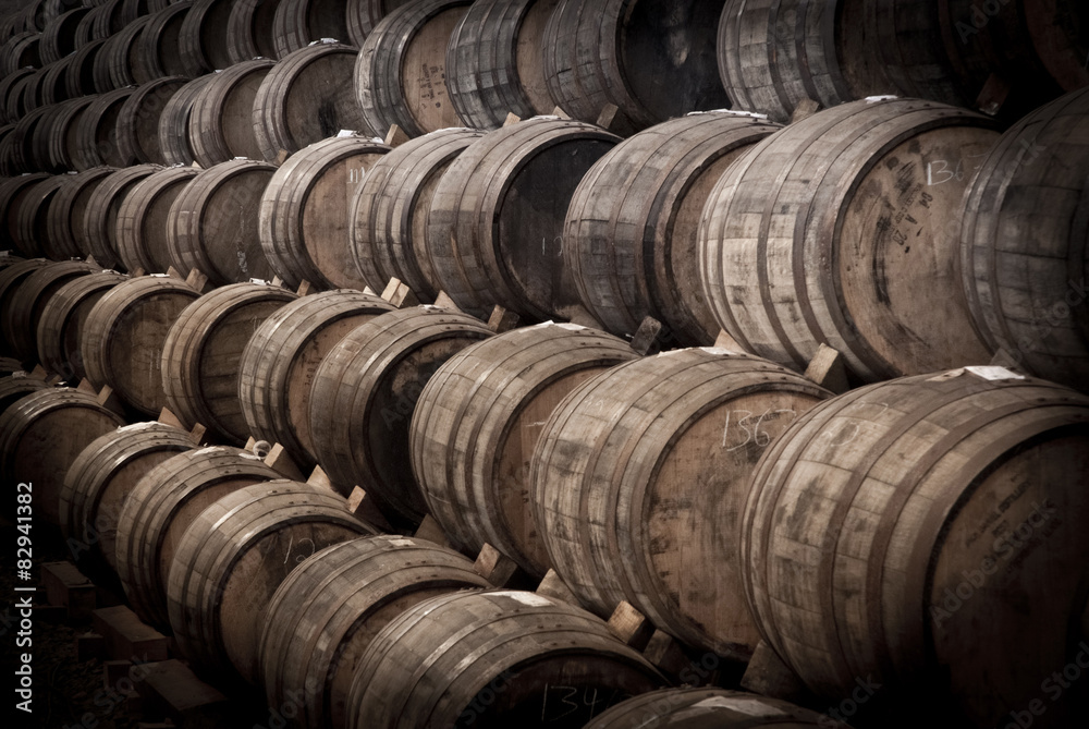 Wine barrels