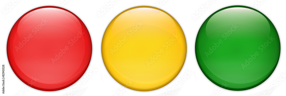 leere Web Button Vorlage mit Ampel Farben leere Web Button Vorlage mit Ampel Farben
