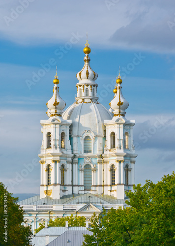 Smolny Cathedral in St.-Petersburg, Russia photo