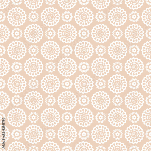 Vector seamless pattern with lace elements.