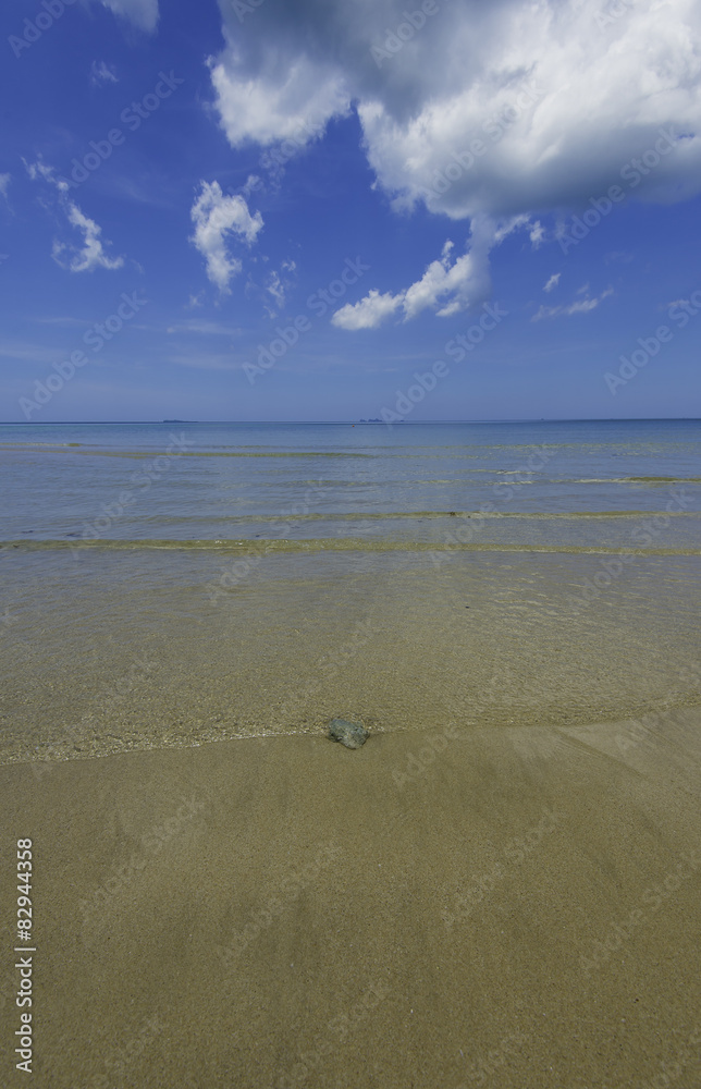 clear smooth waves on the beach clear smooth waves on the beach