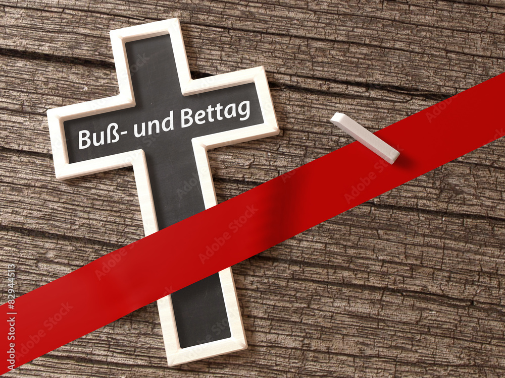 Naklejka premium Buß und Bettag Kirche Feiertag Feiertage Christentum Kreuz