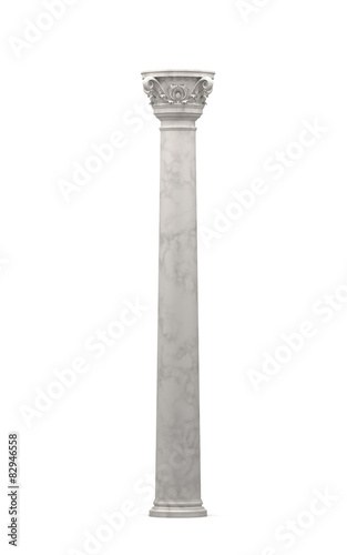 Classic Corinthian Marble Column