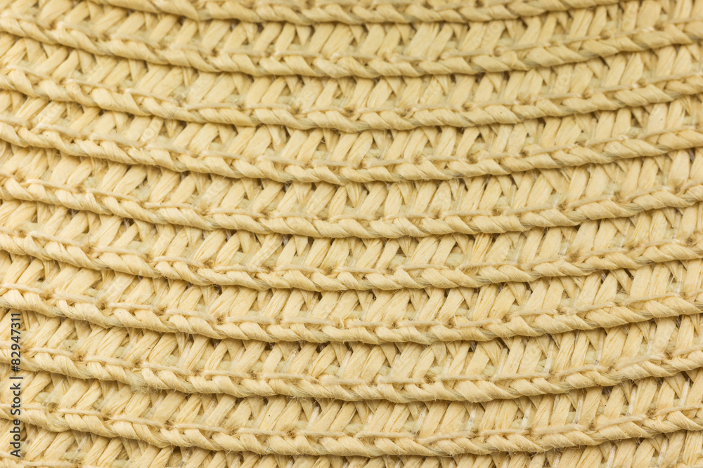 close up pattern of Knitting a hat