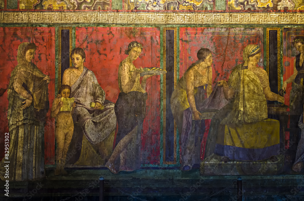 Dionysiac frieze, Villa of Mysteries, Pompeii