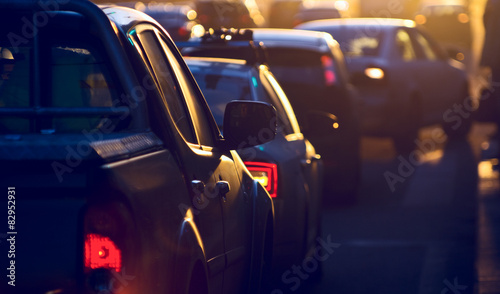 Fotografie, Obraz City traffic jam