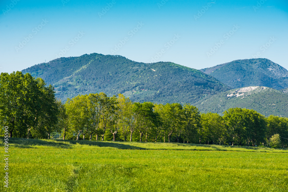 Campi prati colline, Paesaggio di campagna Toscana, agricoltura