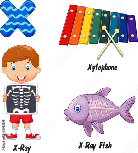 Illustration of X alphabet