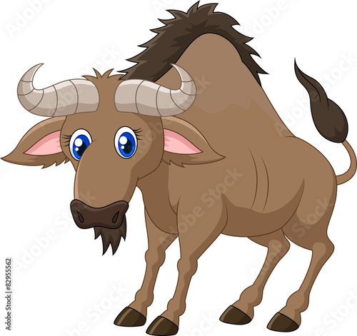 Cartoon of a Wildebeest 