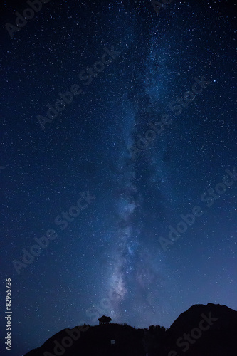Milky Way over the mountain