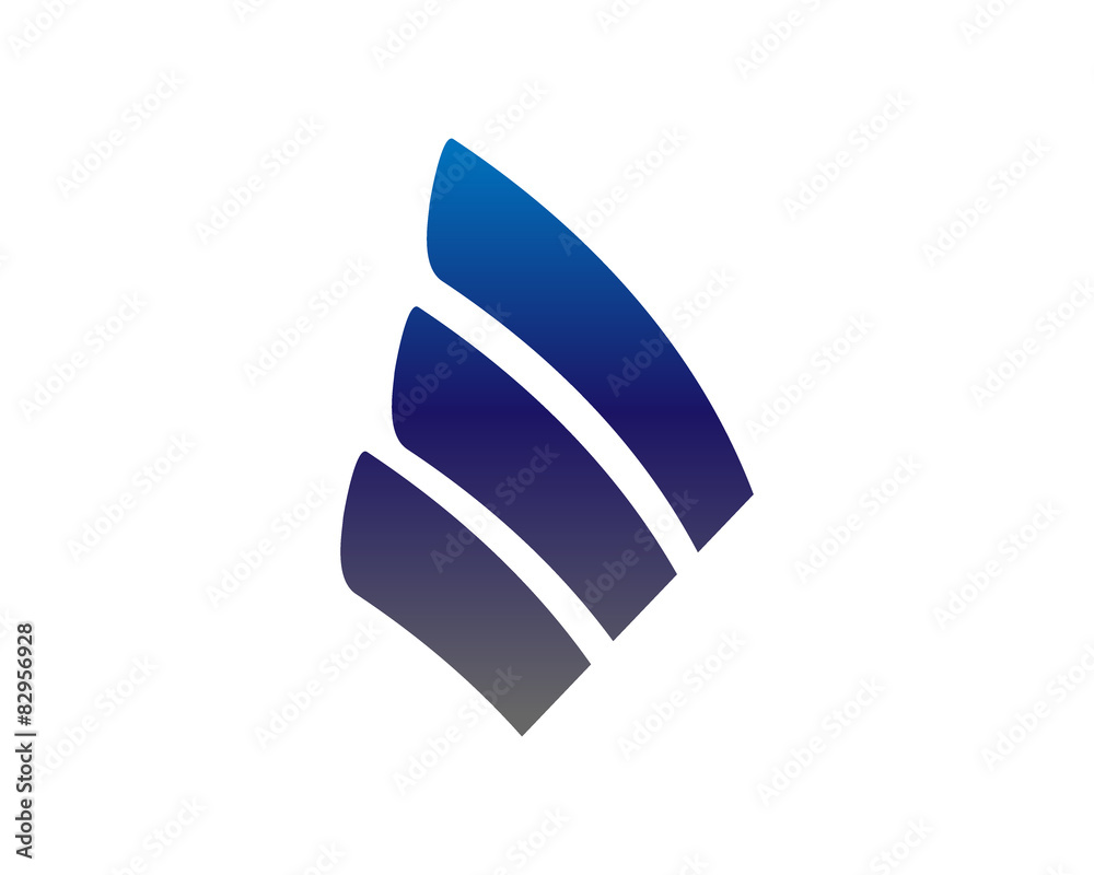 Finance Accounting Chart wing Logo Finance Accounting Chart wing Logo