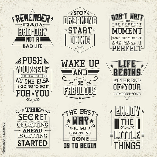 life quotes set