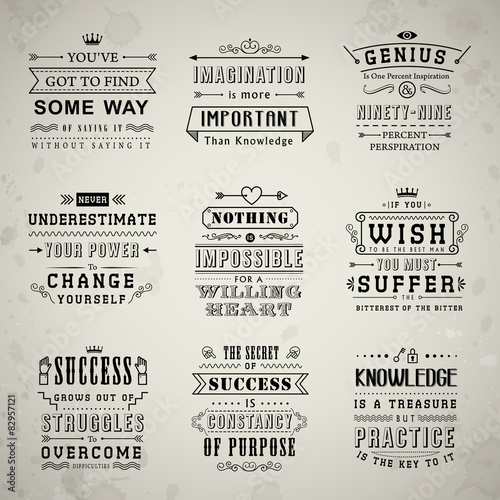 life quotes set