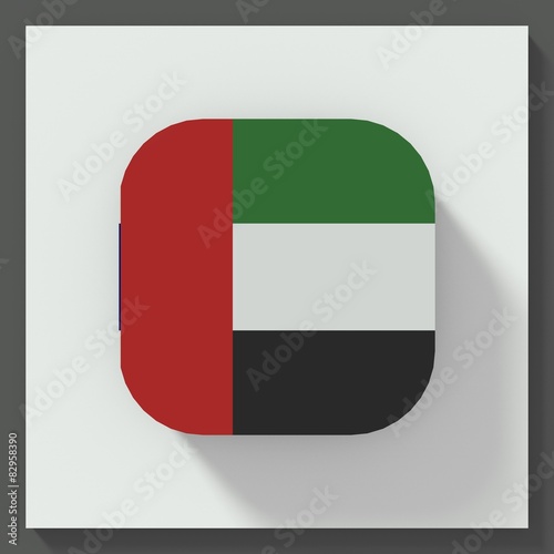 United Arab Emirates flag square button Free Download United Arab Emirates flag square button - GFXLoad