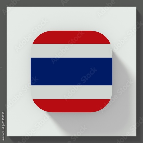 Thailand flag square button Free Download Thailand flag square button - GFXLoad