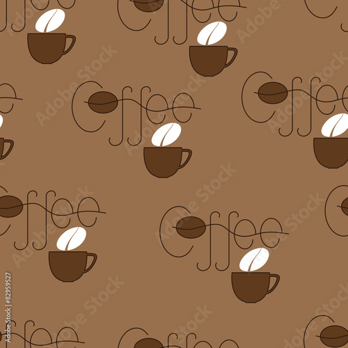 Coffee and cup pattern #82959527