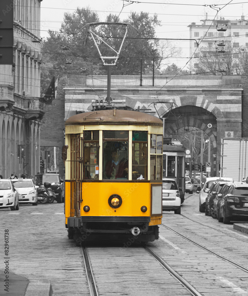 Obraz premium On the street in Milan.