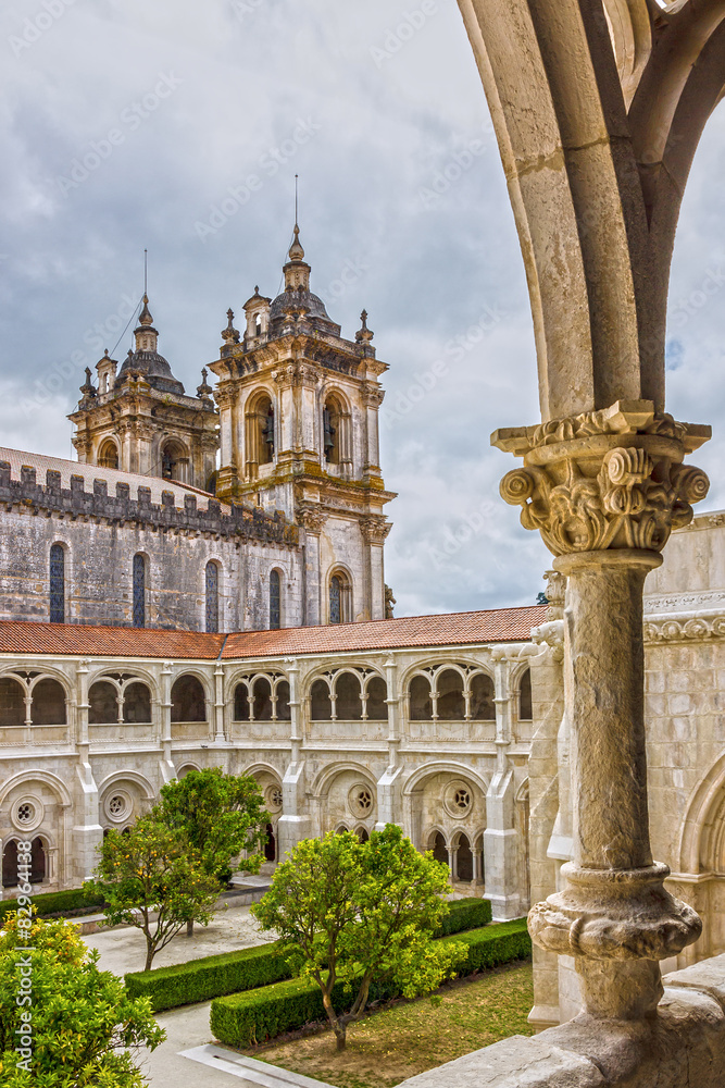 Church Alcobaca Medieval Roman Catholic Monastery, Portugal