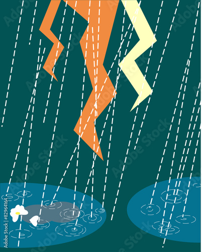 Thunder
It is the scenery of a rainy day