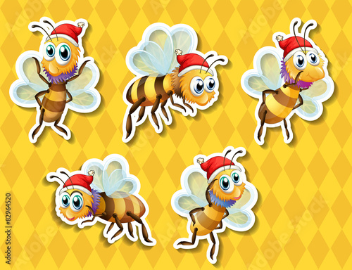 Bee flying